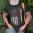 Best Stepdad Ever With Us American Flag For Fathers Day Gift For Mens Unisex T-Shirt Gifts for Old Men