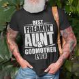 Beste Verdammte Tante Und Patin Retro Vintage Oma T-Shirt Geschenke für alte Männer