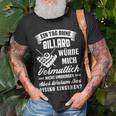 Billard Pool Snooker Billardkugel Queue Motiv Spruch T-Shirt Geschenke für alte Männer