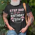 Birthday Cow Step Dad Of The Birthday Girl Farming Barnyard Unisex T-Shirt Gifts for Old Men