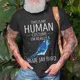 Blauhäher Menschliches Kostüm T-Shirt, Stellers Jay Tierisches Design Geschenke für alte Männer