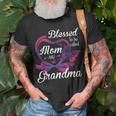 Blessed To Be Called Mom And Grandma Funny Butterfly Unisex T-Shirt Gifts for Old Men