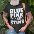 Blue Or Pink This Uncle Wont Change You If You Stink Unisex T-Shirt Gifts for Old Men