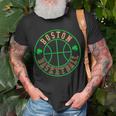 Boston Basketball Seal Shamrock Unisex T-Shirt Gifts for Old Men