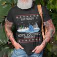 Byebuddyhopeyou Find Your Dad Whale Ugly Xmas Sweater Unisex T-Shirt Gifts for Old Men