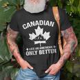 Canadian Shirt Canada Day Unisex T-Shirt Gifts for Old Men