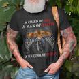 A Child Of God A Man Of Faith A Warrior Of Christ Lion T-Shirt Gifts for Old Men