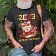 Chinese New Year 2023 Cute Dragon Year Of The Rabbit Zodiac T-shirt Gifts for Old Men