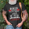 Chopper Motocross Biker Werden Nicht Grau Das Ist Chrom T-Shirt Geschenke für alte Männer