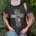 Christian Jesus Lion Of Tribe Judah Cross Lion Of Judah V4 T-Shirt Gifts for Old Men