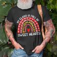 My Class Is Full Of Sweethearts Rainbow Valentines Day Women T-Shirt Gifts for Old Men