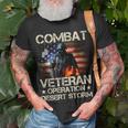 Mens Combat Veteran Operation Desert Storm Soldier T-Shirt Gifts for Old Men