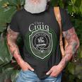 Craig Clan Crest | Scottish Clan Craig Family Crest Badge Unisex T-Shirt Gifts for Old Men