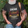 Crewe Family Crest Crewe Crewe Clothing CreweCrewe T Gifts For The Crewe Unisex T-Shirt Gifts for Old Men
