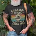 Cribbage Legend 37 Jahre Alt Fantastisch Seit 1985 Cribbage T-Shirt Geschenke für alte Männer