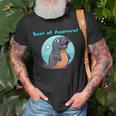 Cute Seal Of Approval Unisex T-Shirt Gifts for Old Men