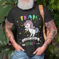 Cute Unicorn Team Early Head Start Back To School T-Shirt Gifts for Old Men
