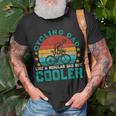 Cycling Dad Like A Regular Dad But Cooler Vintage Cyclist T-shirt Gifts for Old Men