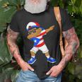 Dabbing Boy Puerto Rican Puerto Rico Flag Kids Dab Dance Unisex T-Shirt Gifts for Old Men