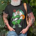 Dabbing Shamrock Basketball St Patricks Day Boston-Celtic Unisex T-Shirt Gifts for Old Men