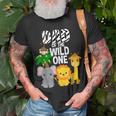 Dad des Wilden Einzigen Zoo-Thema Geburtstag Safari Dschungel Tier T-Shirt Geschenke für alte Männer