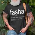 Dad Fasha Fathers Day Gift For Dads From Kids Unisex T-Shirt Gifts for Old Men