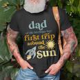 Mens Dad Outer Space 1St Birthday First Trip Around The Sun Baby T-Shirt Gifts for Old Men