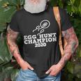 Dad Pregnancy Announcement Egg Hunt Champion 2020 Unisex T-Shirt Gifts for Old Men