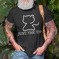 Dad To Dogs Just The Tip Cat Unisex T-Shirt Gifts for Old Men