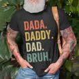 Mens Dada Daddy Dad Bruh Fathers Day Dad Life Vintage T-Shirt Gifts for Old Men