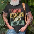 Dada Daddy Dad Bruh Funny Fathers Day Gag Gift 2023 Unisex T-Shirt Gifts for Old Men
