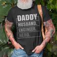 Daddy Husband Engineer Hero Fathers Day Gift For Womens Unisex T-Shirt Gifts for Old Men