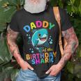 Daddy Of The Shark Birthday Dad Matching Family Bday Unisex T-Shirt Gifts for Old Men