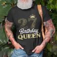 Damen 27. Geburtstag T-Shirt Jahrgang 1995, Birthday Queen mit Krone Geschenke für alte Männer