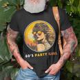 Damen 80S Party Girl Retro Outfit Achtziger Jahre Frauen T-Shirt Geschenke für alte Männer