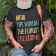 Damen Die Mutter Die Frau Die Floristin Die Legende T-Shirt Geschenke für alte Männer