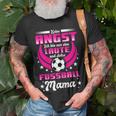 Damen Lustig Laute Und Stolze Fußball Mama Spruch Kind Frauen T-Shirt Geschenke für alte Männer