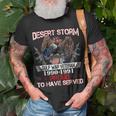 Desert Storm VeteranOperation Desert Storm Veteran T-Shirt Gifts for Old Men
