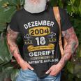 Dezember 2004 Lustige Geschenke 18 Geburtstag T-Shirt Geschenke für alte Männer