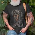Doberman Tee Doberman Pinscher Dog Mom Dad Love Pet Puppy Unisex T-Shirt Gifts for Old Men