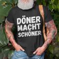 Döner Macht Schöner Kebab Dönerverkäufer Imbiss T-Shirt Geschenke für alte Männer