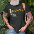 Druncle Like An Uncle Definition Drunker BeerGift Gift For Mens Unisex T-Shirt Gifts for Old Men