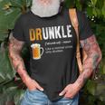 Drunkle Like A Normal Uncle Only Drunker Funny Beer Gift For Mens Unisex T-Shirt Gifts for Old Men
