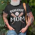 Dugout Mom Baseball Gift For Womens Unisex T-Shirt Gifts for Old Men