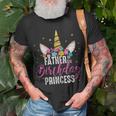 Einhorn Geburtstag T-Shirt für Vater der Prinzessin Geschenke für alte Männer