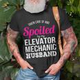 Elevator Mechanic Wife Anniversary T-shirt Gifts for Old Men