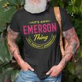 Emerson Shirt Personalized Name Gifts With Name Emerson Unisex T-Shirt Gifts for Old Men