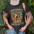 Est 1989 Limited Edition 33 Geburtstag Geschenke 33 Jahre Alt T-Shirt Geschenke für alte Männer