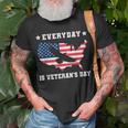 Everyday Is Veterans Day Proud American Flag T-shirt Gifts for Old Men