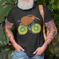 Fahrrad Neuseeland Lustige Kiwi Auf Einem Fahrrad idee T-Shirt Geschenke für alte Männer